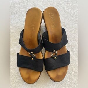 COPY - Italian Shoemakers Black Minimalist Sandals
